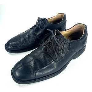 BELVEDERE Studio Bay Bridge Mens 11.5 D Soft Pebble‎ Leather Dress Shoes Black